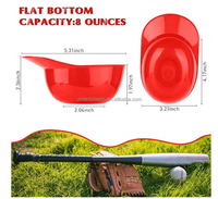 8 Oz Honkbalhelm Ijs Snackkom Mini Baseballpet Kommen Kids Honkbal Snacks Mini Dessertbekers Voor Ijsfeestje