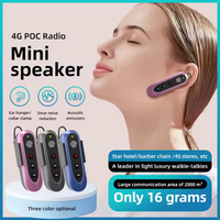 Auricular de intercomunicación global con gancho para la oreja C1 4G POC personalizado | Mini radio de comunicación portátil | Walkie Talkie con tarjeta SIM de largo alcance 5000km
