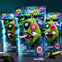 Sachets Doypack en plastique personnalisés imprimés sur mesure, anti-odeur, 3,5g, 7g, 14g, 28g, sacs Mylar de 3,5 grammes avec mon logo