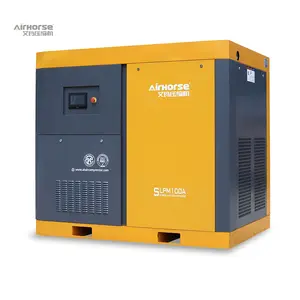 Strong Durability In Stock 75kW 100HP Two Compression 2 Stage Screw Air Compressor