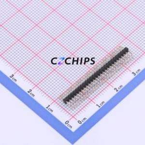 X1311WR-27J-C26D40 Pin Header Bent Lead Through Hole,P=1.27mm Connector 1x27P 1.27mm 1.27mm Pin Header - Product Image 1