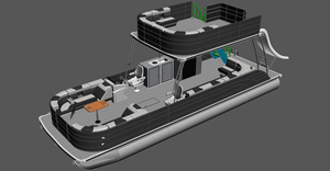 30FT 9M CE-Zertifizierte Doppelstock-Aluminium-Vergnügungs-, Party- und Charterboote zum Verkauf - Product Image 2