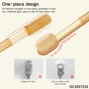 Revêtement de langue multifonctionnel propre en forme de brosse à dents pour bébé en silicone pur et imperméable pour bébé avec boîte de rangement - Product Image 3