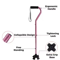 Canne pliante pliable canne de marche pliable pliable léger réglable Portable main bâton de marche béquilles télescopiques