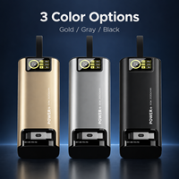 Batterie externe 20000mAh, charge rapide 130W, câble Type C rétractable, entrée 65W, écran TFT pour les voyages d'affaires et le bureau