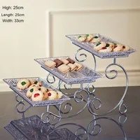 Présentoir à Gâteaux Créatif 3 Étages, Style Moderne, Assiette à Fruits et Desserts pour Maison, Salon, Traiteur et Buffet
