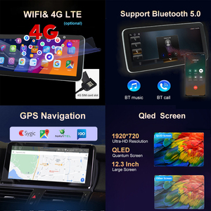 หน้าจอสัมผัสขนาด 12.3 นิ้ว เครื่องเล่นวิทยุติดรถยนต์ รองรับ Carplay และ Android Auto พร้อมระบบนำทาง GPS และ DSP สำหรับรถยนต์โตโยต้า วีออส ปี 2016-2021 <span class=keywords><strong>2022</strong></span> - Product Image 3