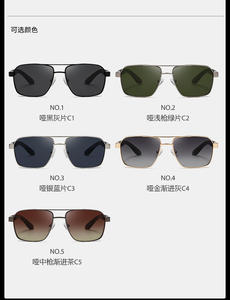 Gafas de Sol Cuadradas de Montura Completa, Coloridas, Estilo Vintage, con Protección UV400 Ligera para Uso Unisex en Exteriores - Product Image 6