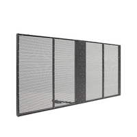 Écran d'affichage LED flexible transparent de haute qualité 1000x1000mm pour vitrine, idéal pour l'affichage de texte religieux