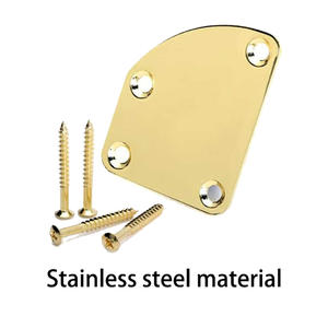 Plaque de renfort de manche de guitare en gros Plaque de manche de guitare incurvée avec vis de montage pour accessoires de guitare électrique basse - Product Image 4