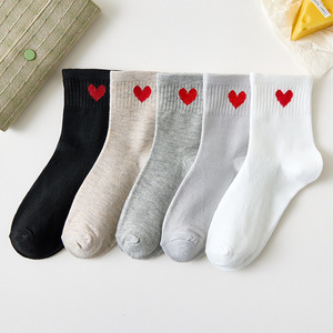 Chaussettes et Bas Mi-Mollet Coton Style Scolaire pour <span class=keywords><strong>Femme</strong></span>, Tendance Mignonnes Chaudes pour l'Automne et l'Hiver - Product Image 6