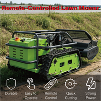 Tondeuse Tractée Électrique 48V 4 Temps Industrielle et DIY avec Plateau de 1000 mm de Large et Chenilles en Caoutchouc pour Terrains en Pente de Verger