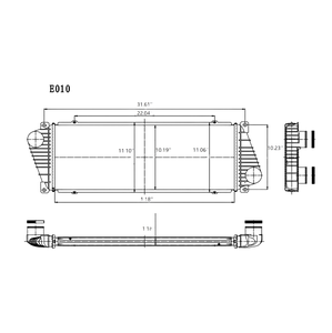 Mise à jour du refroidisseur intermédiaire en Aluminium, pour Mercedes Benz Sprinter 1995 — 2006, pour Volkswagen LT MK II OE 9015010701 - Product Image 5