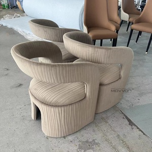 Italian Luxury <strong>Velvet</strong> Stool Creative Stripe Design Tufted Leisure <strong>Chair</strong> for Living Room Bedroom or Hotel Home Furniture - Product Image 5
