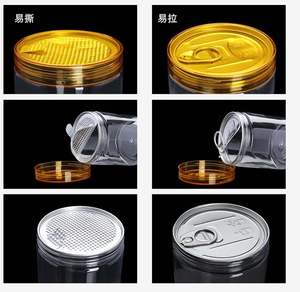 450ml Pet nhựa trong suốt lọ dễ dàng mở kéo vòng Nắp thực phẩm lưu trữ cho bé đồ ăn nhẹ kẹo đường cho Cookie bánh pizza sô cô la - Product Image 4