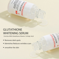 Sérum éclaircissant pour le visage au glutathion, réduit les taches brunes, vente en gros, marque privée OEM
