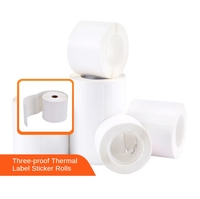 Etiquetas de envío adhesivas térmicas de 2 ''x 1'', rollos de pegatinas de código de barras de papel de dirección de correo térmico directo para promociones