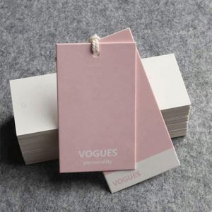 China Simple Style Hot Selling Hangtags Promotional Price High Level Popular Paper Hang <b>Tags</b> for Garment - Product Image 3