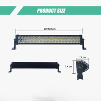 Pièces de remorque d'usine barre lumineuse led de petite taille 2 rangées lumières de remorque led longue durée de vie lampe spot led