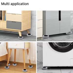 4 pièces tampons <span class=keywords><strong>Anti</strong></span>-<span class=keywords><strong>Vibration</strong></span> <span class=keywords><strong>Machine</strong></span> à <span class=keywords><strong>laver</strong></span> pieds en caoutchouc tapis de pieds <span class=keywords><strong>Machine</strong></span> Support amortisseurs Support universel meubles Base de pied - Product Image 3