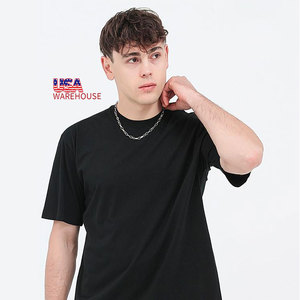 Magliette da uomo taglie forti in cotone 100% da 180g, personalizzabili, con spalle scese, all'ingrosso, dal magazzino USA - Product Image 1