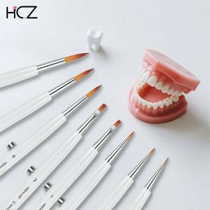 Nouvelle conception – Pinceaux dentaires en céramique à manche acrylique détachable pour laboratoire dentaire – Pinceaux longs pour vernis et composite – Pinceaux dentaires pour porcelaine - Product Image 2