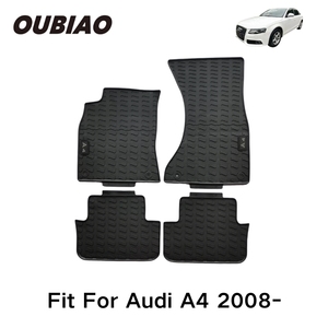 <span class=keywords><strong>Tappetini</strong></span> in PVC di lusso per <span class=keywords><strong>Audi</strong></span> <span class=keywords><strong>A4</strong></span> <span class=keywords><strong>B8</strong></span> 2008-2015 Pile di peluche Custom supporto antiscivolo 10mm di spessore 4 pezzi Set completo - Product Image 2