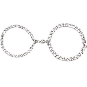 Bán Chạy Vòng Tay Màu Bạc Có Thể Điều Chỉnh Vòng Tay Tình Yêu Vô Hạn Vòng Tay Trái Tim Từ Tính Cho Phụ Nữ Đàn Ông Cặp Đôi - Product Image 6