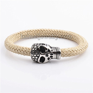 <span class=keywords><strong>Bracelet</strong></span> à nœud magnétique en argent gris et corde Milan, nouveau Style, produit à la mode - Product Image 5