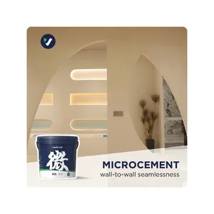 Pintura Microrock, Revestimiento de Cemento sin Juntas, Diseño Duradero y Resistente a los Arañazos, Piso de <span class=keywords><strong>Microcemento</strong></span>, <span class=keywords><strong>Kit</strong></span> de <span class=keywords><strong>Microcemento</strong></span> - Product Image 1