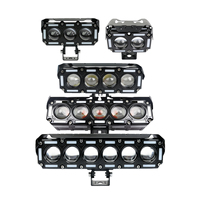Phare de moto LED JHS 2/3/4/5/6 lentilles avec DRL Halo, faisceau haut/bas, étanche, projecteur pour moto, VTT, UTV, tout-terrain