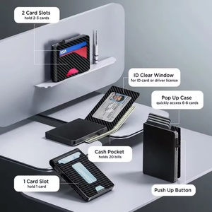 Pocket <b>Wallets</b> <b>RFID</b> Blocking Bifold Credit Card Holder Mens Shield <b>Wallet</b> Slim Pop up Leather <b>Wallet</b> - Product Image 3