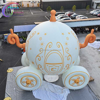 Le nouveau chariot de citrouille de princesse de publicité gonflable convient très bien aux performances de scène de décoration extérieure de l'équipage