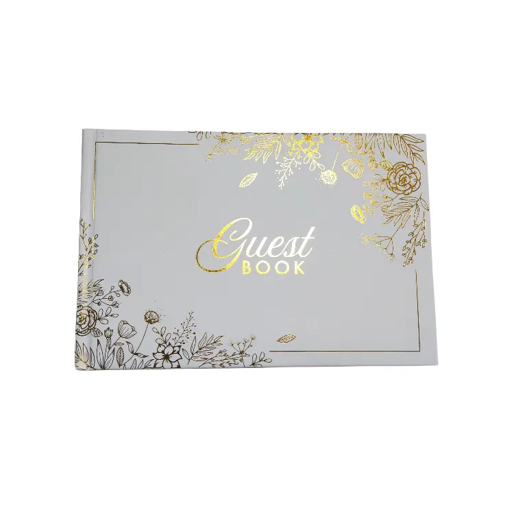 2023 notebooks personalizáveis Impressão Personalizada Wedding Wishes guest Book GuestBook Box Set com Caneta