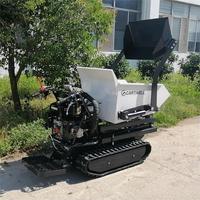 Livraison gratuite ! Prix avantageux Mini-dumper chenillé hydraulique à démarrage électrique, capacité de charge 500 kg, type brouette