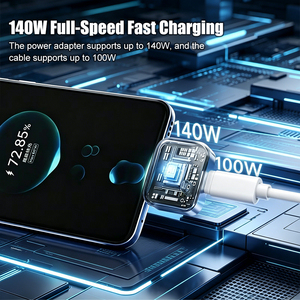 Nuovo Arrivo: Adattatore di Ricarica Intelligente da 140W con Spegnimento Automatico, Caricatore Rapido <span class=keywords><strong>USB</strong></span>-C con Disconnessione Automatica per Dispositivi Telefonici - Product Image 5