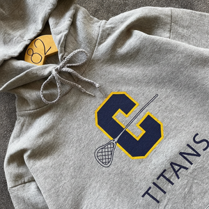 2025 Offre Spéciale jeunesse sale Sport à capuche pour hommes haute qualité 80% coton 20% Polyester TITANS EMBRIODERY PULLOVER HOODIE - Product Image 1