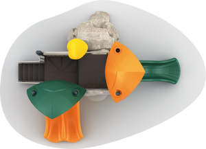 LLDPE pequeño equipo de juegos al aire libre con toboganes y <span class=keywords><strong>Bongo</strong></span> para que los niños jueguen en el restaurante - Product Image 3