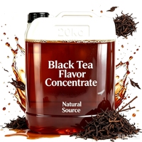 Base aromatique naturelle au thé noir, extrait liquide concentré au thé noir pour jus, boissons, glaces et bières