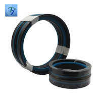Cylindre hydraulique pneumatique compact à double action KDAS DAS, piston, joint d'étanchéité de taille personnalisée, joint d'étanchéité NBR POM, 40Mpa -35~110C