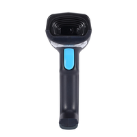 Lecteur de codes-barres sans fil 2D industriel portable en gros avec écran LCD et base de charge, lecteur 1D 2D QR