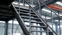 Escalier en structure métallique - Escaliers métalliques préfabriqués pour applications industrielles, commerciales et d'évacuation en cas d'incendie