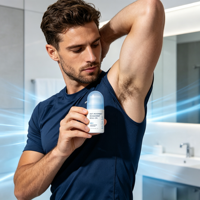 Déodorant anti-transpirant minéral AHA BHA avec protection contre la transpiration et les odeurs pendant 48 heures, sans aluminium, pH équilibré, parfum frais en poudre