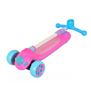 Childrens Scooter Foldable Height Adjustable For 3 6 Years Old Kids Pink Blue <b>Three</b> Wheel Design - Product Image 3