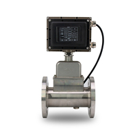 Medidor de Flujo de Turbina de Acero Inoxidable, Modbus 4-20mA, Oxígeno, Nitrógeno, Hidrógeno, Salida de Pulso RS485, Medición de Gas/Aire, Medidor de Flujo OEM