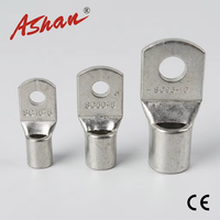 ASHAN Cosses de câble en cuivre type SC étamées SC2.5~5 à haute conductivité, bornes à sertir pour connexion électrique