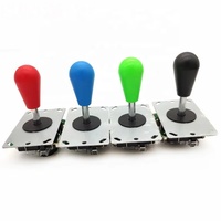 Manette de jeu ovale 5P à retard zéro en métal et plastique, directement de l'usine, pour machine de jeu 12V (version anglaise)
