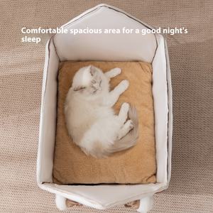 Caseta para Mascotas con Forma de Hongo Marrón, Refugio Cerrado y Cálido para Perros y Gatos - Product Image 4