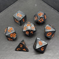 Dés à 20 faces en acrylique à coins arrondis, ensemble de 7 pièces, motifs marbrés et nacrés, pour jeux de rôle de table Dungeons & Dragons