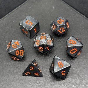 Dés à 20 faces en acrylique à coins arrondis, ensemble <span class=keywords><strong>de</strong></span> 7 pièces, motifs marbrés <span class=keywords><strong>et</strong></span> nacrés, pour jeux <span class=keywords><strong>de</strong></span> rôle <span class=keywords><strong>de</strong></span> table Dungeons & <span class=keywords><strong>Dragons</strong></span> - Product Image 5
